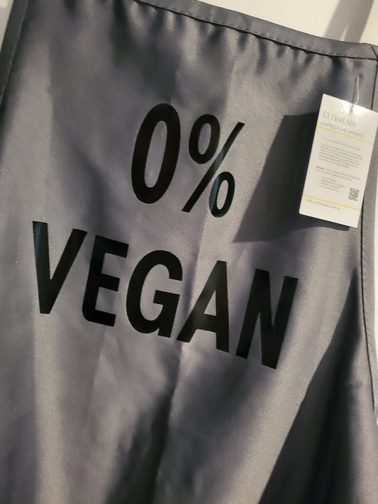 0% VEGAN APRON